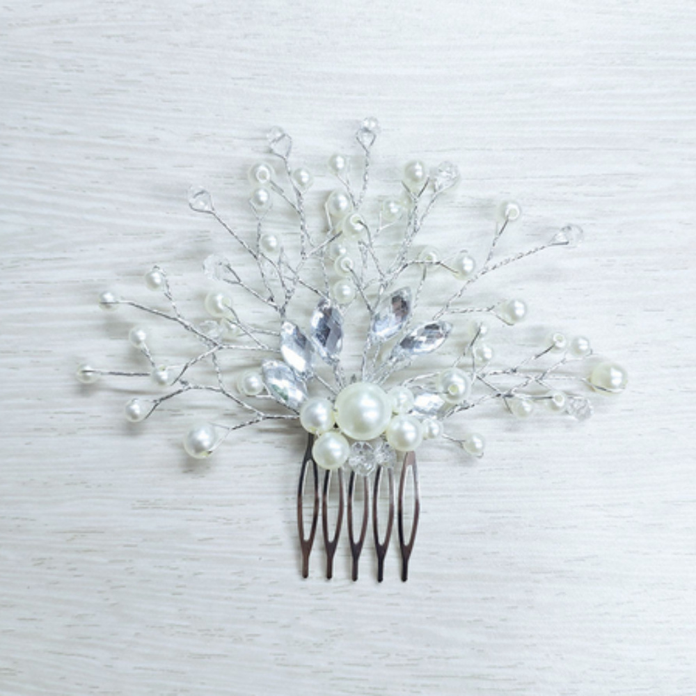 🍒 PEARL & Rhinestone Hair 👩 Accessory - Picture 3 of 8